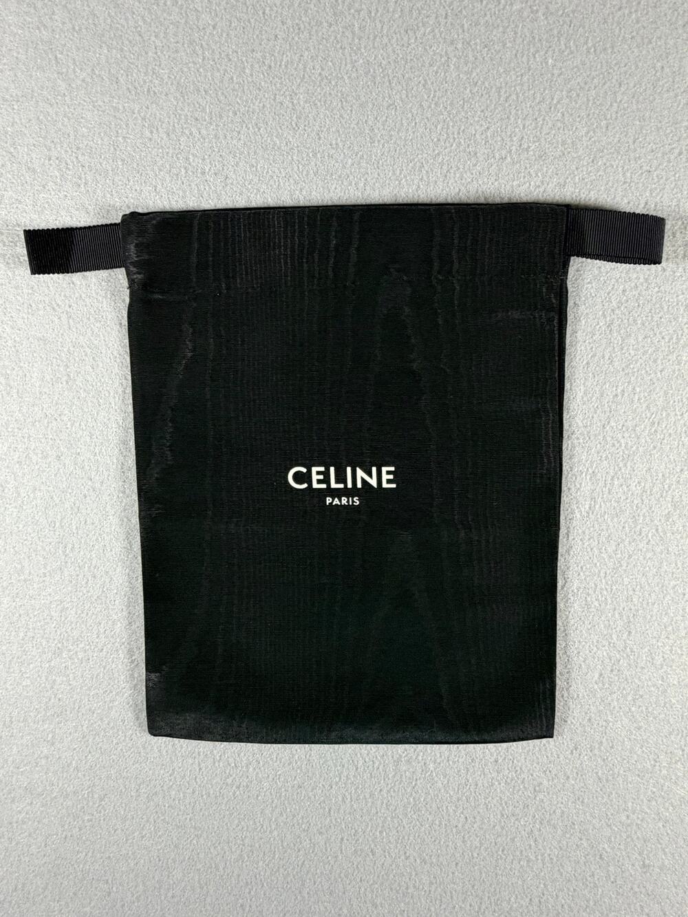 Authentic Celine Paris Black Drawstring Dust Bag Small 534
